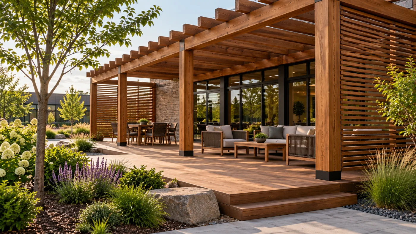 Timber Structures & Outdoor Spaces — illustrative carpentry photography